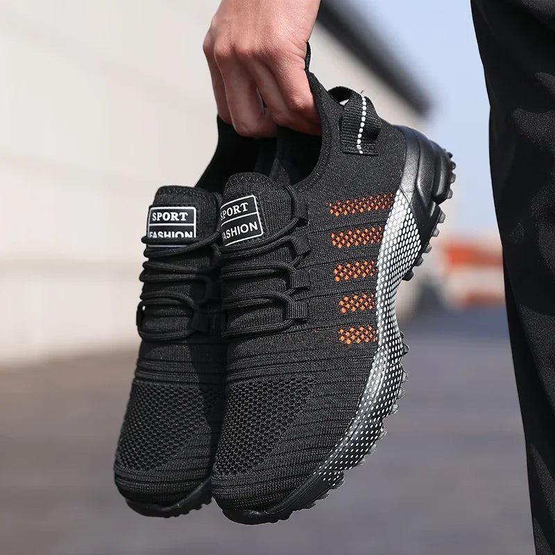 Men Casual Sneakers Mesh Lightweight Breathable Soft Soled Running Shoes Slip-on Male Flats Loafers Shoe Trainers Zapatos Hombre
