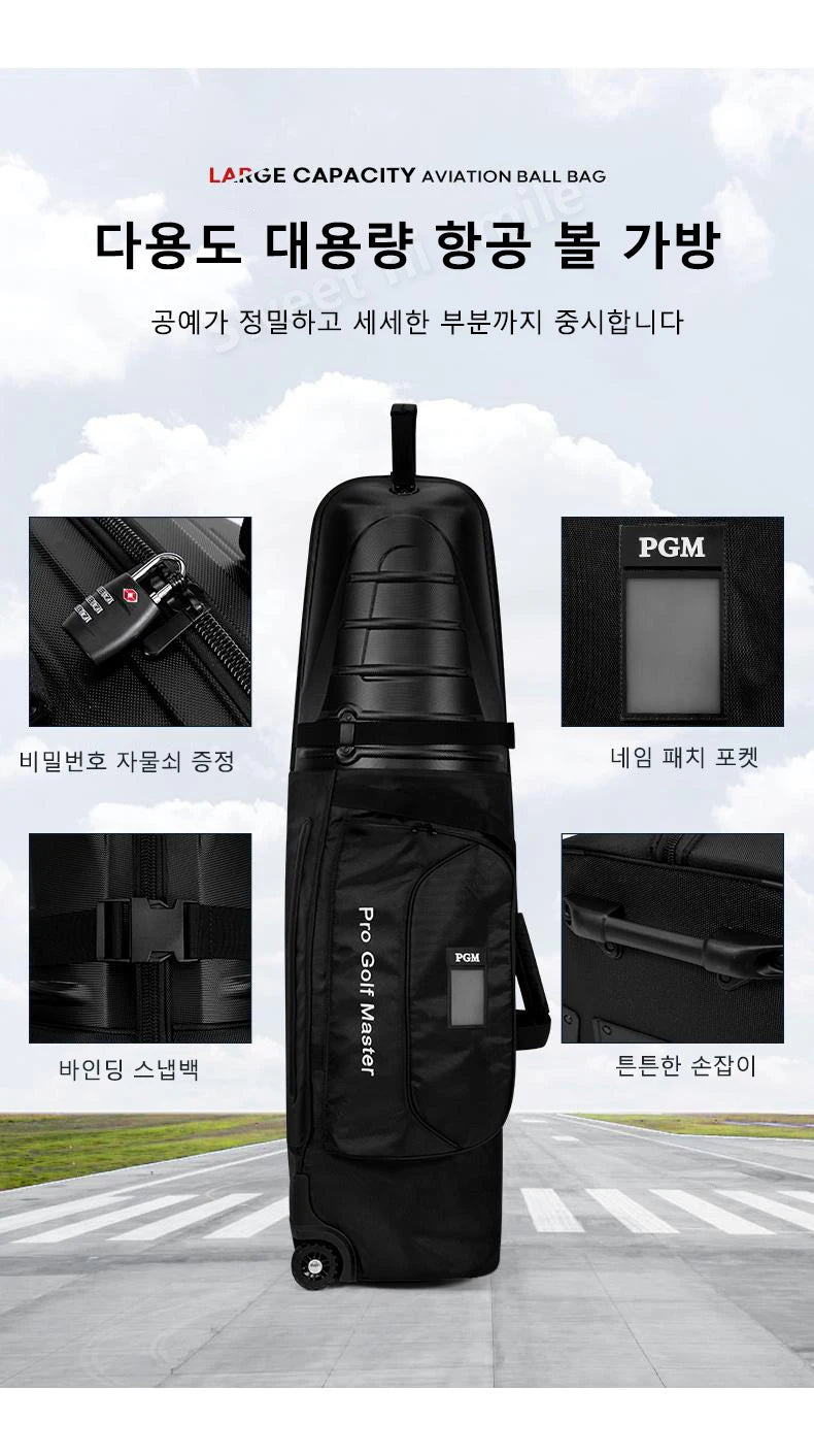 PGM Golf Aviation Bag for Men and Women, Travel Ball Bag, Collision and Compression Protection  HKB014