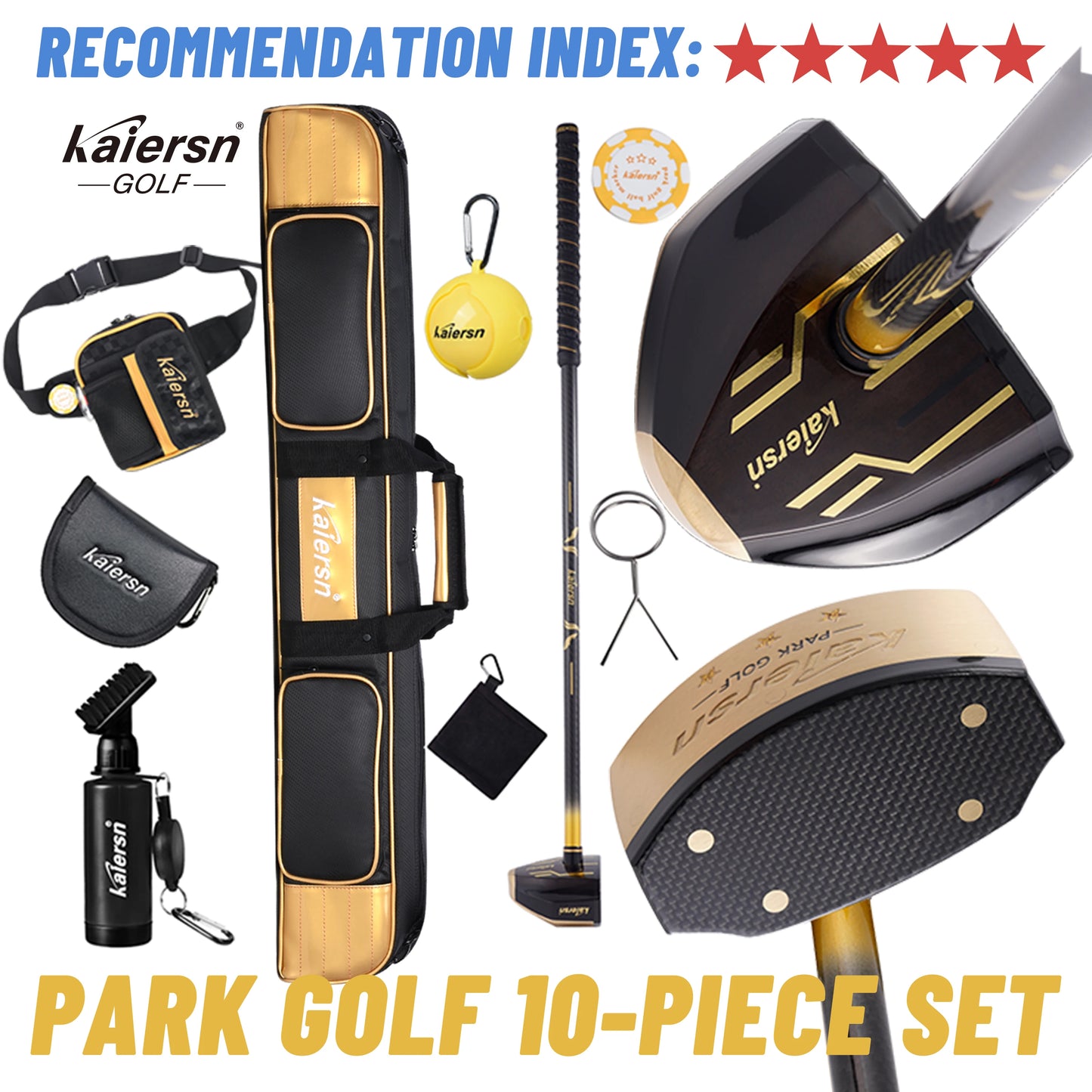 Kaiersn Park Golf Club Set 10-piece training and travel sports all-in-one set