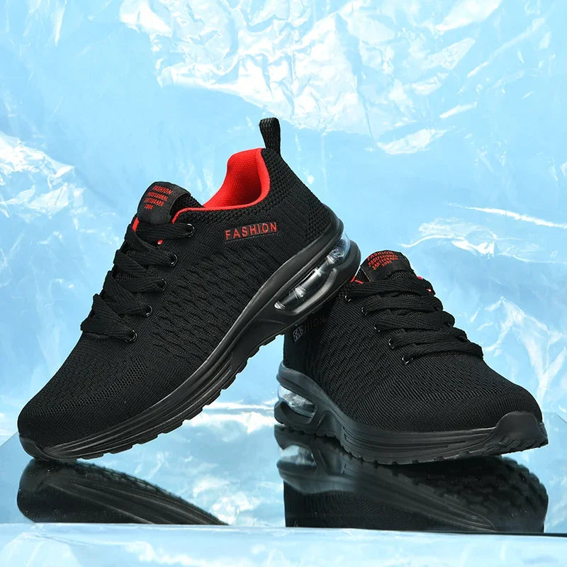 Mens Running Shoes Outdoor Sports Casual Mesh Tennis Shoes Lace-up Lightweight Gym Jogging Shoes for Men 2025 New Male Sneakers