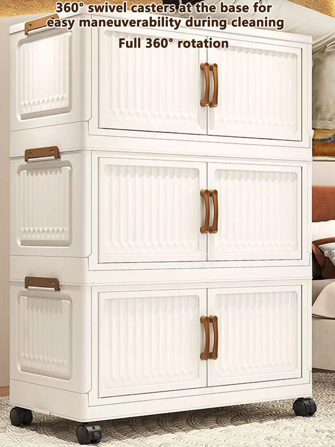 Storage Box, Household Foldable Cabinet, Storage Cabinet for Clothes, Toys, Snacks, Extra-Large Capacity Storage Cabinet, Organizing Box