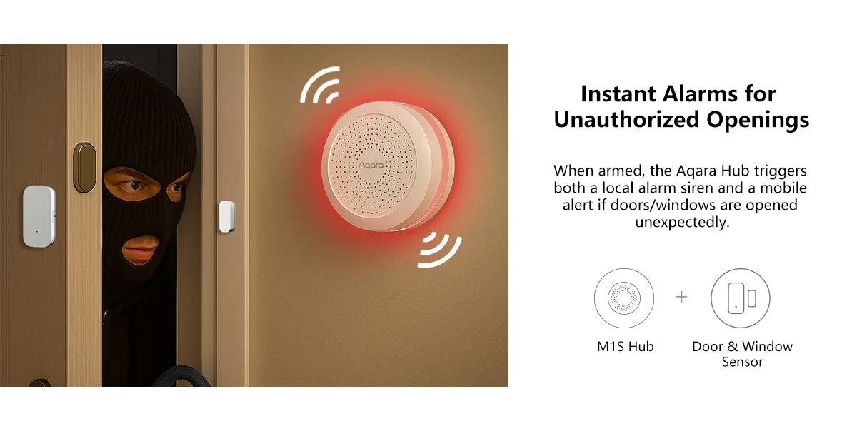 Aqara Door Window Sensor Zigbee Wireless Connection Smart Mini door sensor Home Assistant for Mijia Gateway Home HomeKit APP