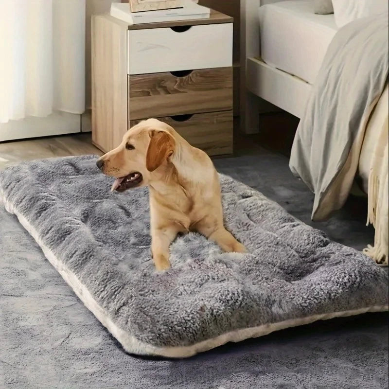 Large Plush Dog Bed Sofa – Super Soft Thickened Pet Mat for Small to Large Dogs