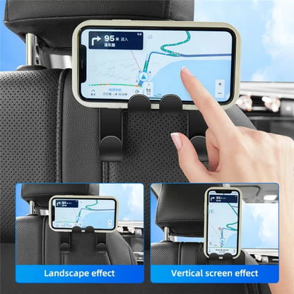 Car Back Seat Hook Universal Phone Holder Bracket For Rear Headrest