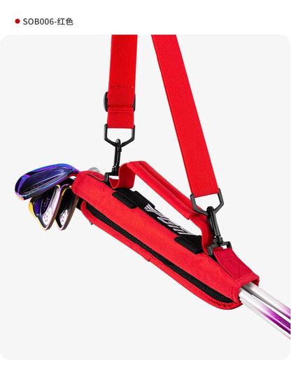 Portable Mini Golf Club Bag For 5 Clubs Ultra Light PU
