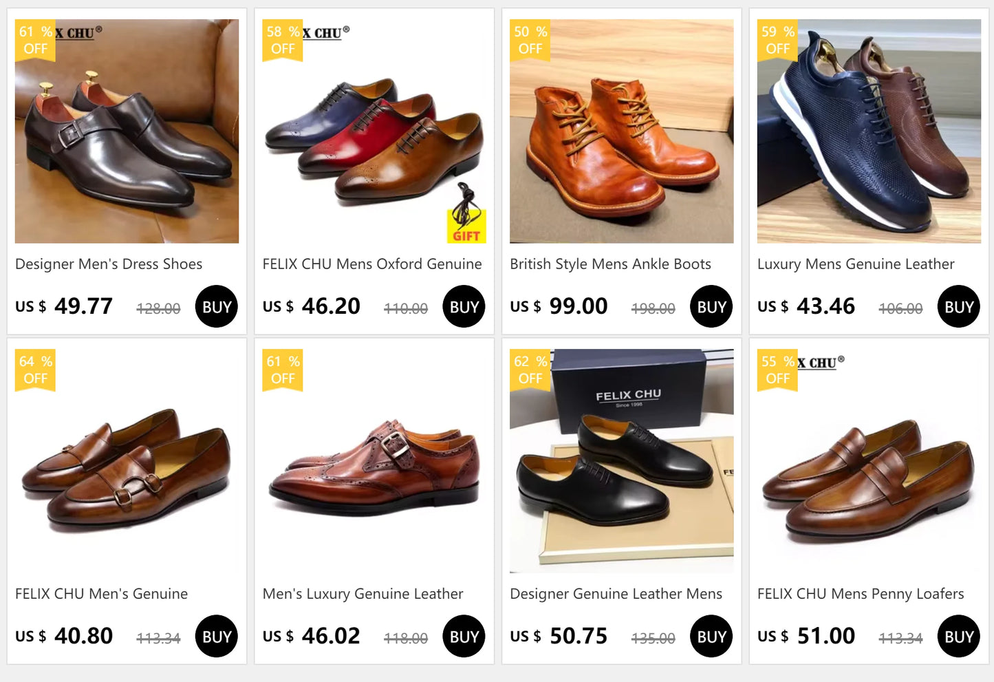 Genuine Leather Wingtip Oxfords With Monk Strap Buckle Brown And Black