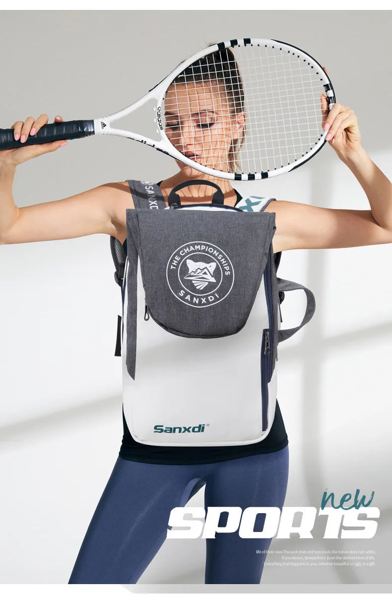 Tennis Paddle Backpack Waterproof Badminton Racket Bag Padel Racquetball Carrying Handbag Man Large Capacity Sport Bags Foldable