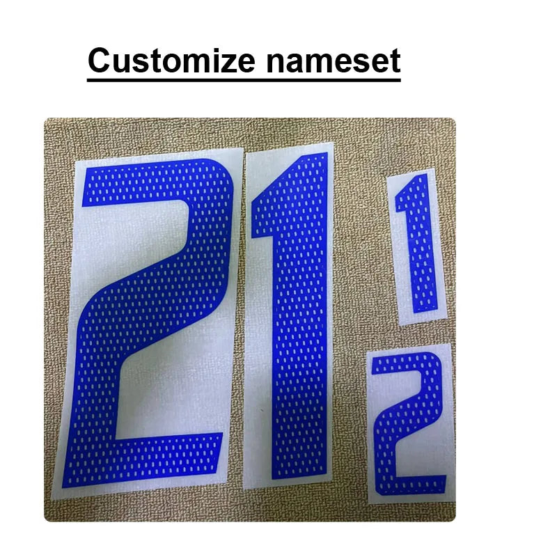 Retro Soccer Nameset #10 SUPER STAR Printing CUSTOMIZE NAME NUMBER Heat Transfer Soccer Patch Badge