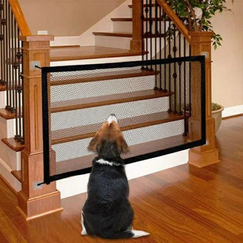 1Set Pet Barrier Fences Mesh Dog Gate Folding Stairs Entrance Separation Guard Portable Breathable Children Safety Playpen