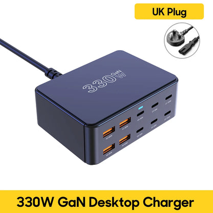 800W USB C GaN Charger Multiport PD3.0 PPS QC3.0 Fast Charging Station