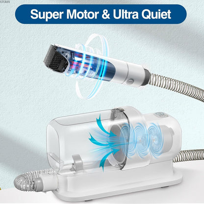 Dog Grooming Vacuum Kit 2.3L Large Capacity Pet Hair Vacuum Cleaner