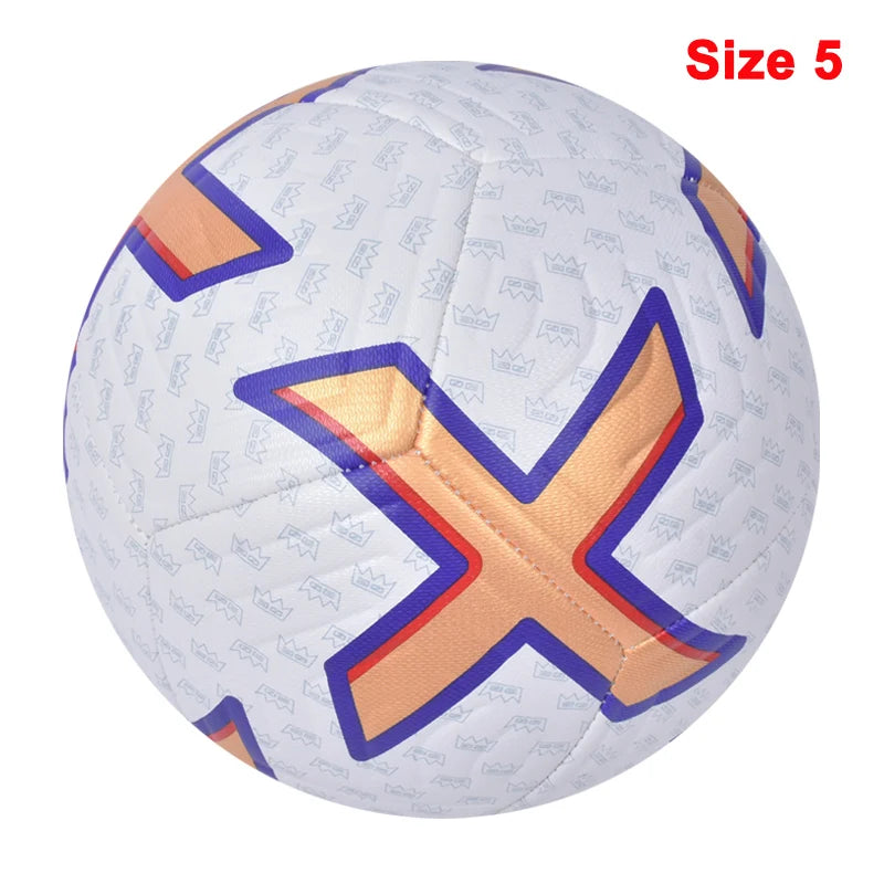Soccer Balls Standard Size 5 Machine-Stitched Ball PU Material Sports League Outdoor Match Football Training Ball Futbol Voetbal
