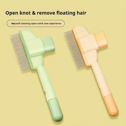 Hair Remover Brush and Comb, Plastic, For Long-Haired Cats and Dogs