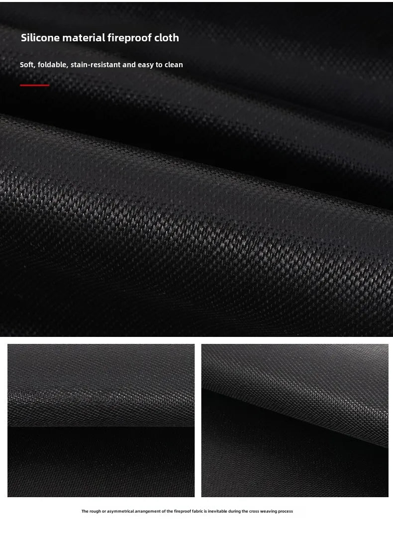 New Outdoor Camping Fireproof Cloth Picnic Barbecue Insulation Mat Flame Retardant High Temperature Fire Blanket Fiberglass Mat