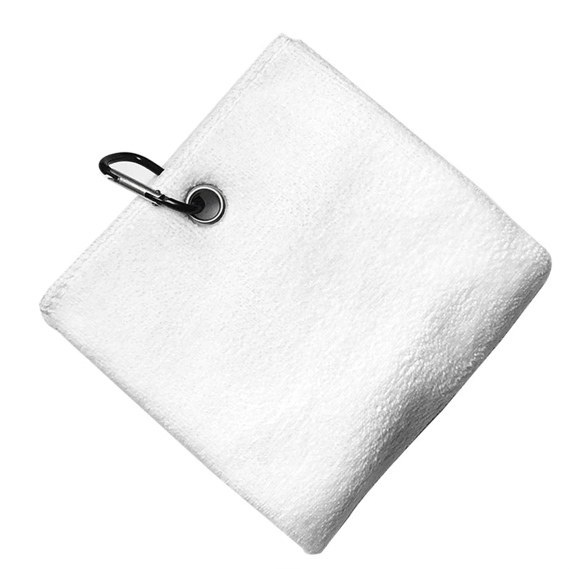Microfiber Golf Towel 40X40cm Golf Towel Hook and Loop Fastener The Convenient Golf Cleaning Towel Black Grey Blue White New