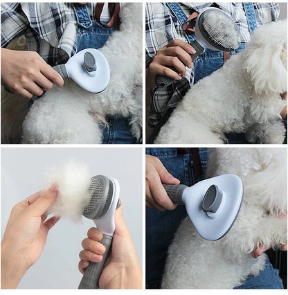 Pet Hair Remover Brush for Dogs and Cats Stainless Steel Grooming Comb