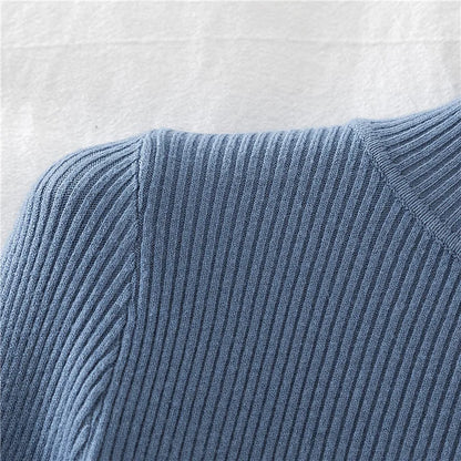 Womens Cashmere Turtleneck Sweater Knitted Pullover