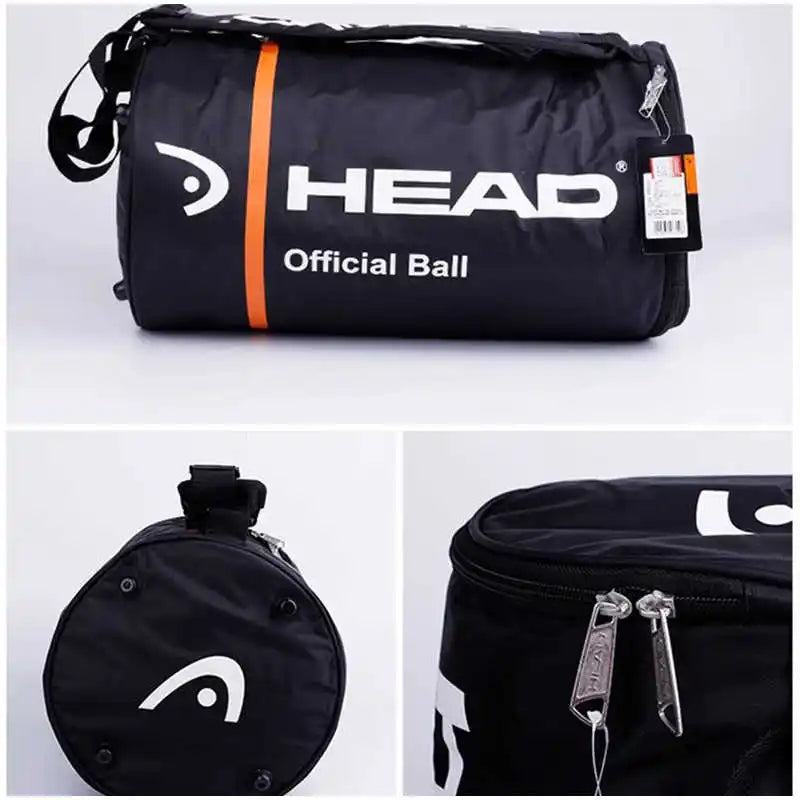 HEAD Tennis Tube Bag Thickened travel backpack Waterproof with heat insulation Shoulder bag For 100 pcs ball bucket bag