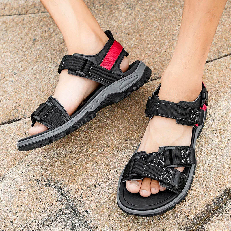 Men's Summer Polyester Sandals Lightweight Casual Beach Shoes