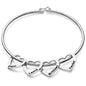 Women’s Stainless Steel Name Bracelet – Personalized Heart Jewelry