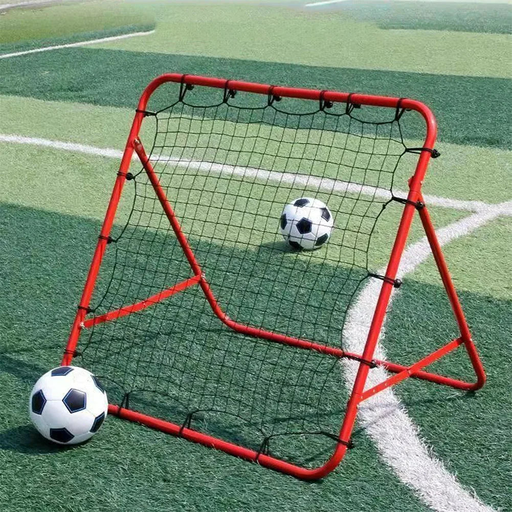 Soccer Rebounder Net with 20 Elastic Ropes Soccer Bounce Back Net Rebound Net Training Aid for Kids Teens & Adults