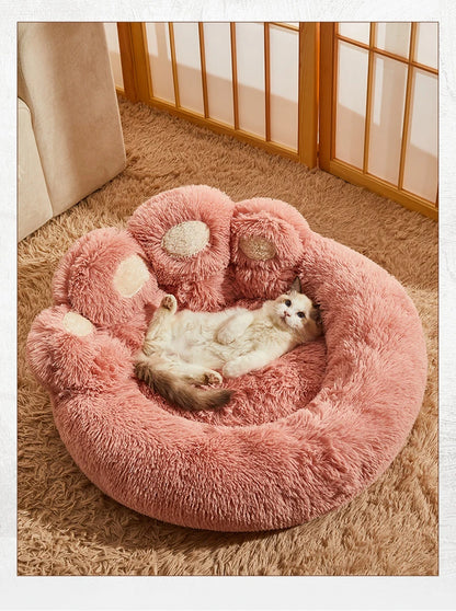 Plush Pet Bed For Dogs And Cats Soft Plush Fabric Bed