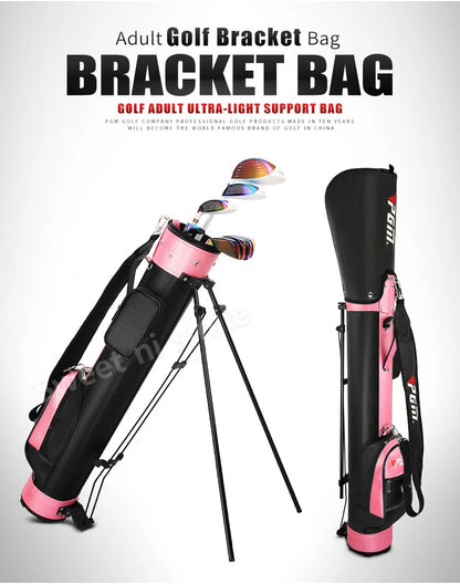 Golf Rack Bag PU Lightweight Portable Unisex Carry Bag