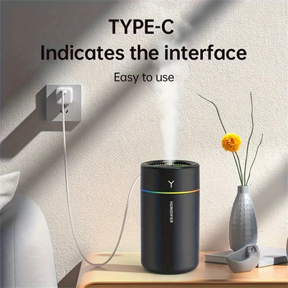 Car Humidifier Ultrasonic Aromatherapy With Colorful LED For Bedroom Office 1pc