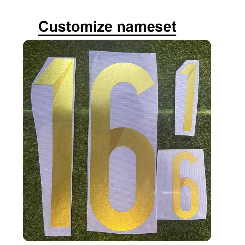 Retro Soccer Nameset #10 SUPER STAR Printing CUSTOMIZE NAME NUMBER Heat Transfer Soccer Patch Badge