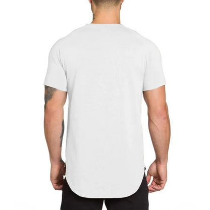 Men's Cotton Short Sleeve Gym T Shirt For Fitness And Bodybuilding