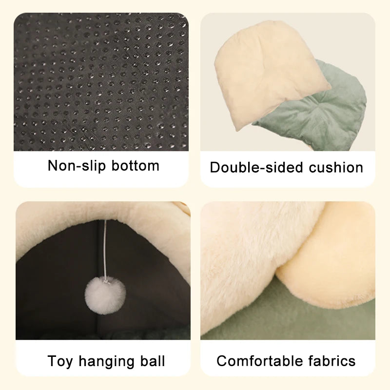 Removable Washable Cat & Dog Bed – Cozy Sleeping Mat