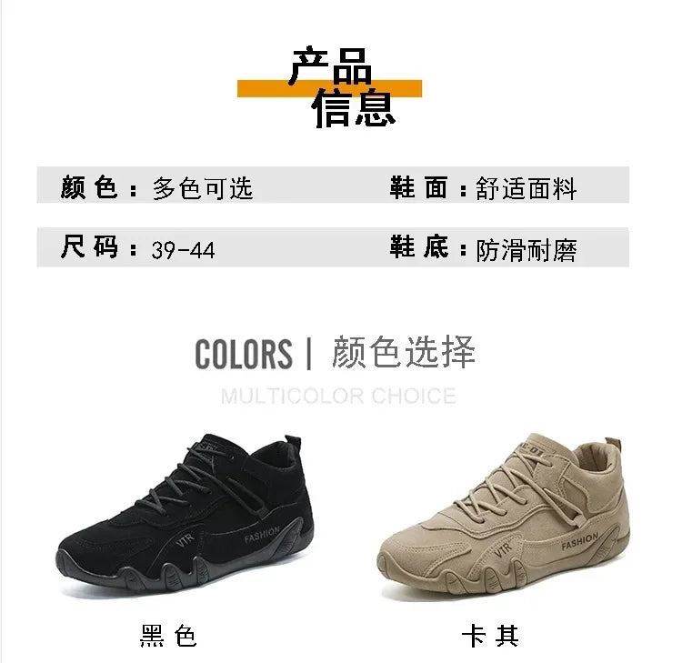 Mens Casual Shoes Breathable Non Slip Lace Up Outdoor Sneakers