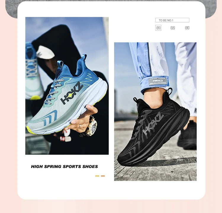 Carbon Plate Air Cushion Running Shoes Unisex Cushioned Walking Shoes