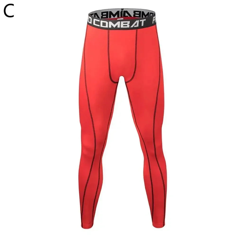 Mens Compression Pants Quick Dry Fit Sportswear Running Tights Men Legging Fitness Training Jogging Pants Sport Gym Leggings