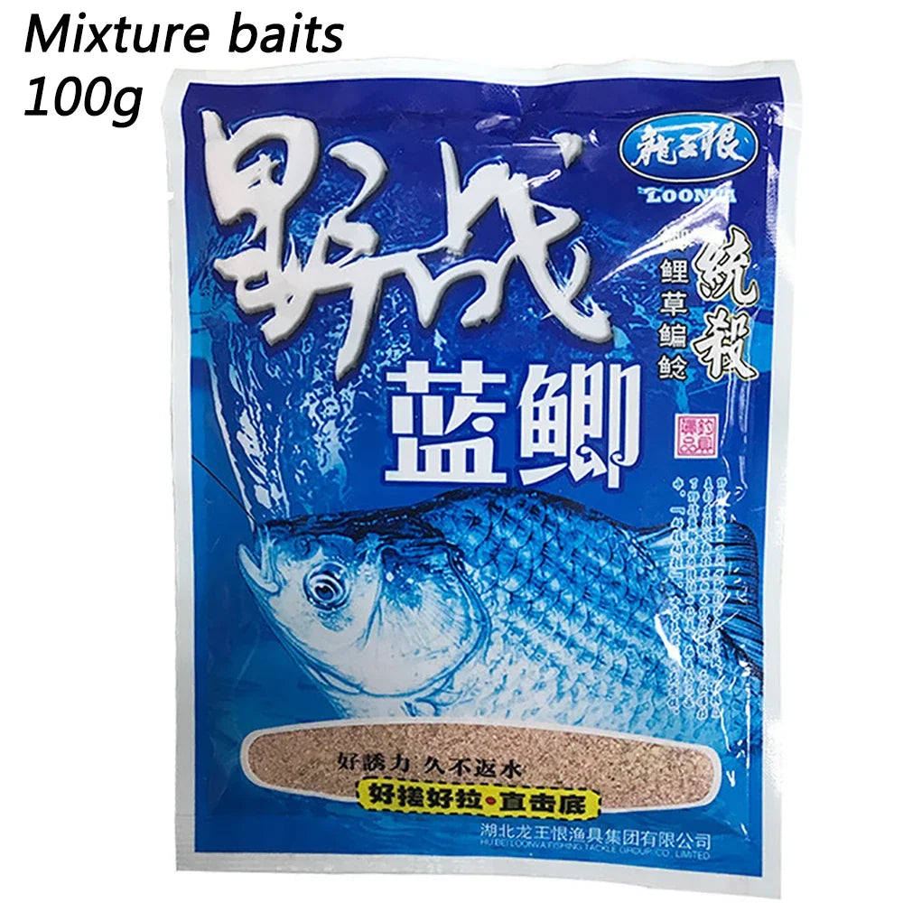 NEW Natural Bait Processed Fishing Food Strong Flavor Groundbait Attractant Additive Scent Feed for Carp Crucian Catfish