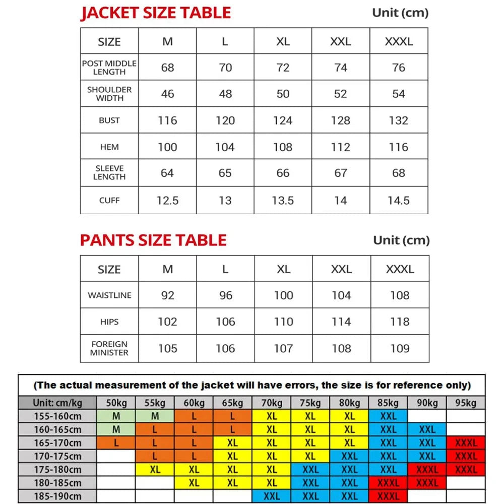 Motorcycle Jacket Waterproof Motorcross Jacket Pants Moto Jacket Windproof Riding Motorbike Clothes With Protective Gear M-3XL