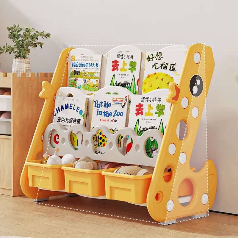 Storage Bookcase Children Display Stand Bookshelf Children's Wall Behind The Door Reading Magazine Storage Bookcases Furniture