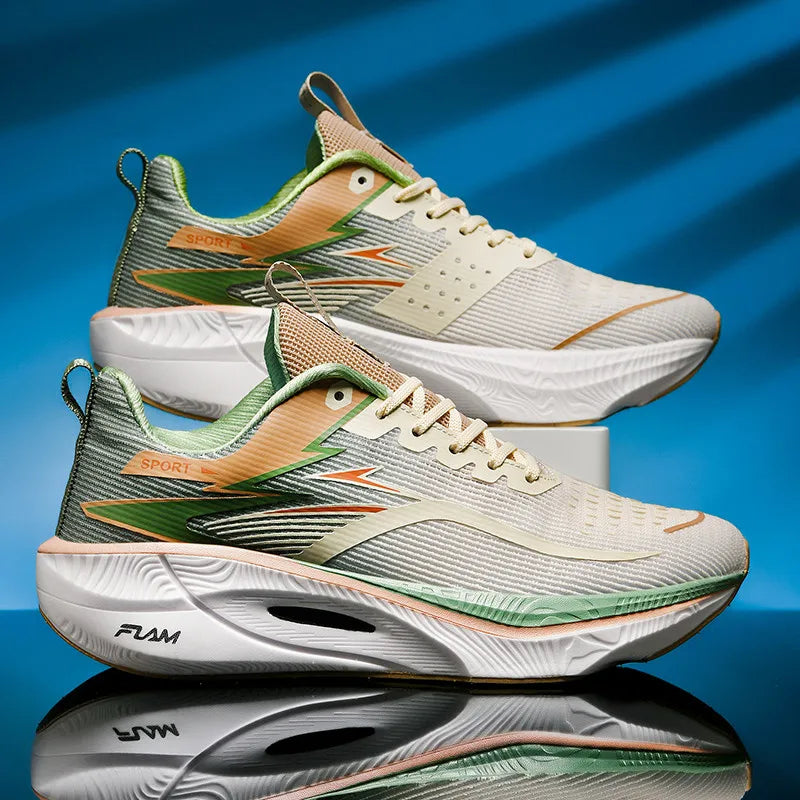 Men's Sneakers Anti-slip Cushioned Comfortable Racing Training Running Shoes Mesh Tennis Shoes Casual for Women