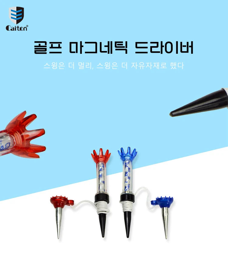 Caiton Colorful Plastic Golf Tees - 4 Pack, 80mm/3.15in, Durable and Fit All Courses - Exquisite Gift Box Golf Tee Set