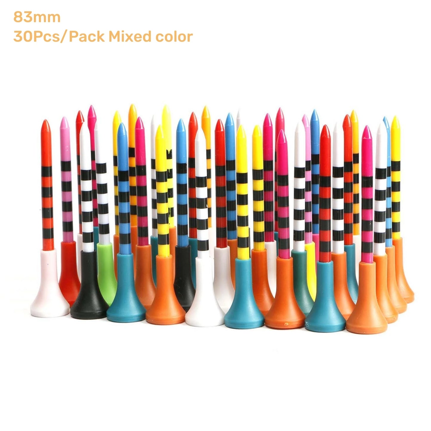 Golf Nail TEE Plastic Seat 83mm Rubber Cover Soft Rubber Head Cover Serve Golf Tee Seat Ball Holder T-014