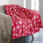 Holiday Snowflake & Gingerbread Blanket – Soft Cozy Christmas Throw