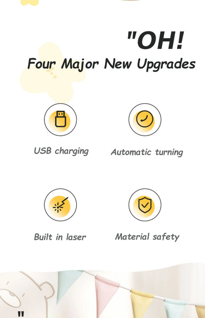 Rolling Ball Toy for Cats and Dogs Rechargeable ABS and Silicone