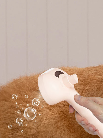 Pet Steam Spray Brush For Dog Grooming And Hair Removal Plastic
