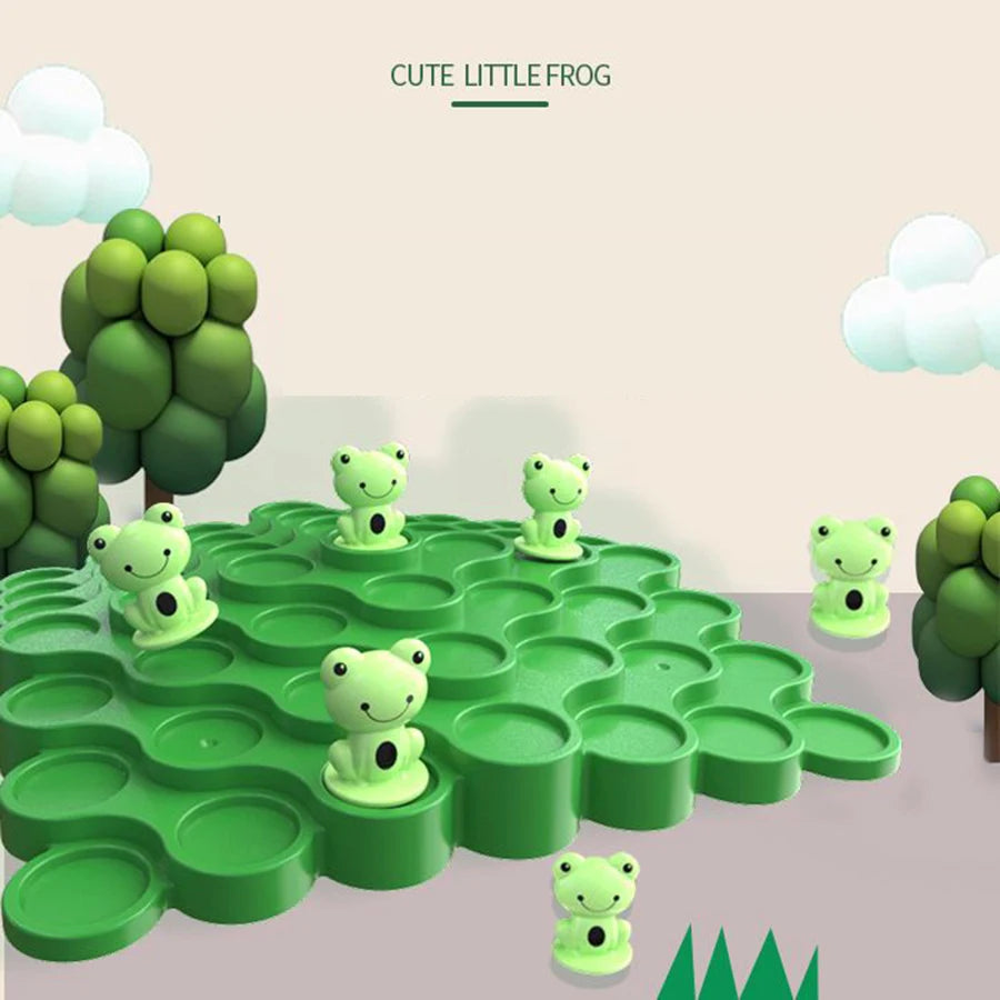 Plastic Monkey Stacking Game & Frog Balance Tree - Kids' Educational Toy, Parent-Child Interactive Focus Training Game!