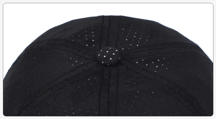 Quick Dry Baseball Cap Outdoor Sports Mesh Breathable Hat For Men Portable Hiking Fishing Sunbonnet Golf Adjustable Cap