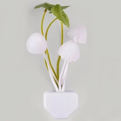 Mushroom Night Light LED with EU and US Plug 220V Light Sensor 10cm