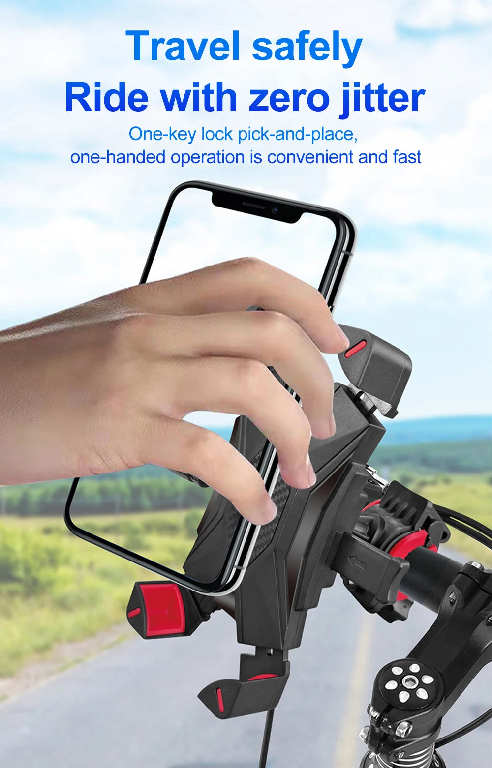 New Mobile Support for the Car Phone Holder Live Streaming Stands Motorcycle Mountain Bike Electric Bike Universal Fixed Frame