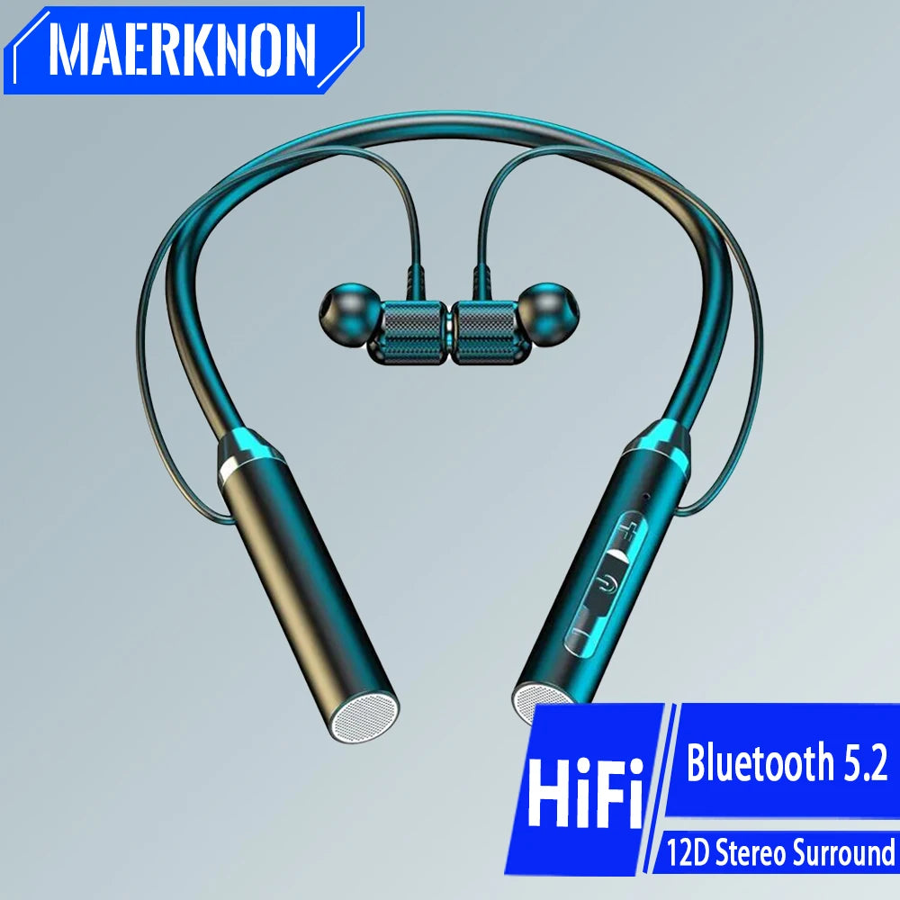 Wireless Bluetooth Earphone Magnetic Neckband Sport Headset TWS Bluetooth Headphones With Mic Stereo Earbuds For All Smartphones