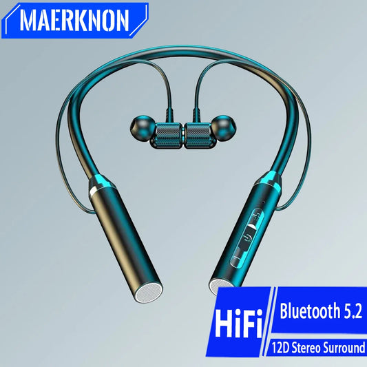 Wireless Bluetooth Earphone Magnetic Neckband Sport Headset TWS Bluetooth Headphones With Mic Stereo Earbuds For All Smartphones