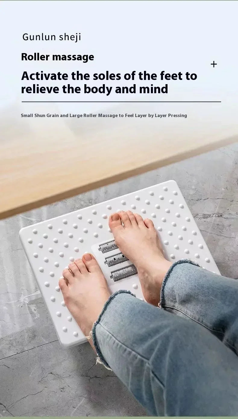 New Portability Foot Rest Under Desk Footrest Ergonomic Foot Stool With Massage Rollers Foot Rest For Home Office Work